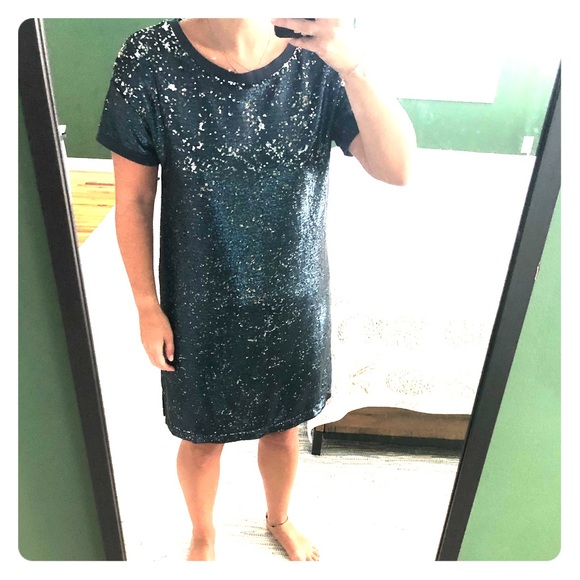 Anthropologie Dresses & Skirts - Anthropologie sequin t-shirt Dress